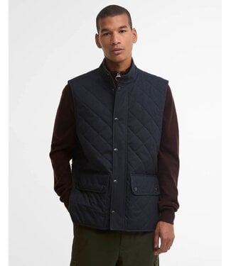 Barbour Barbour, Quilted Bodywarmer met Rits, Donkerblauw, Lux Lowerdale Gilet, Dark Navy