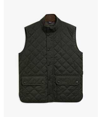 Barbour Barbour, Quilted Bodywarmer met Rits, Groen, Lux Lowerdale Gilet, Dark Sage