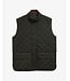 Barbour Quilted Bodywarmer met Rits, Groen, Lux Lowerdale Gilet, Dark Sage
