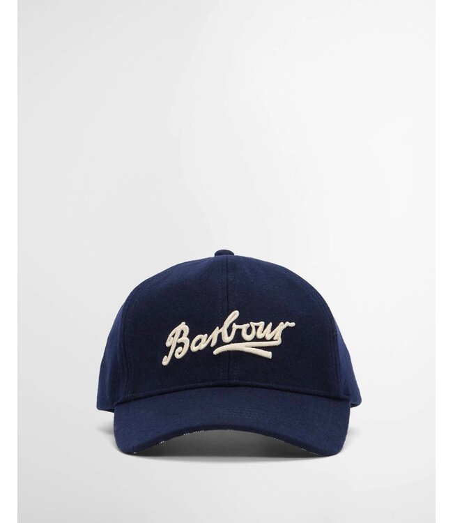 Barbour Bowery Sports Cap, Wol Blend, Navy, Blauw