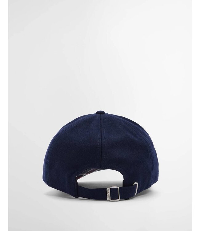 Barbour Bowery Sports Cap, Wol Blend, Navy, Blauw