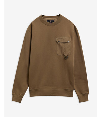 Barbour Barbour, Sweater, Interlock Pique Katoen, Beech, Olijfgroen