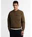 Barbour Sweater, Interlock Pique Katoen, Beech, Olijfgroen