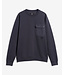 Barbour Sweater, Interlock Pique Katoen, Navy, Donkerblauw