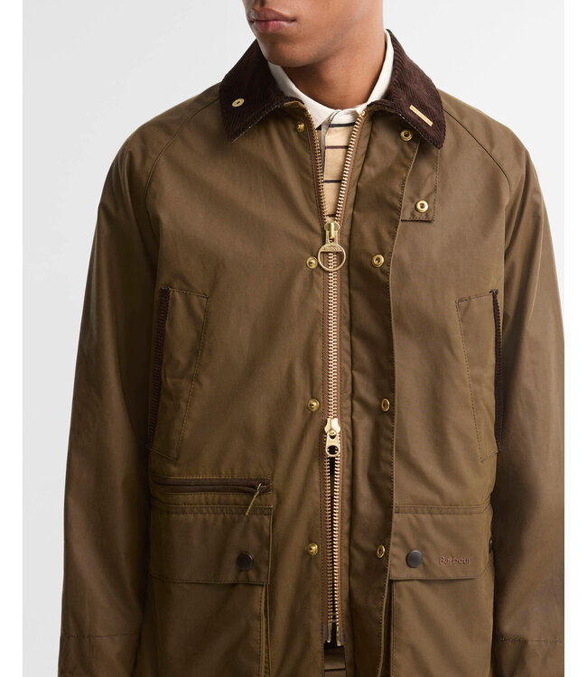 Barbour Wax Jas, Model, Icons Bedale Waxed Jacket, Bruin/Brown