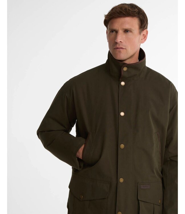 Barbour Outdoor Jas, Bromfield Waterproof Jacket, Model Parka, Groen