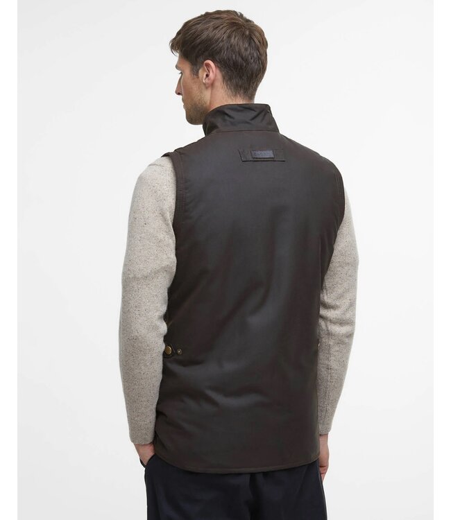 Barbour Bodywarmer met Rits, Waxed, Model Westmorland, Olijf Groen, Olive