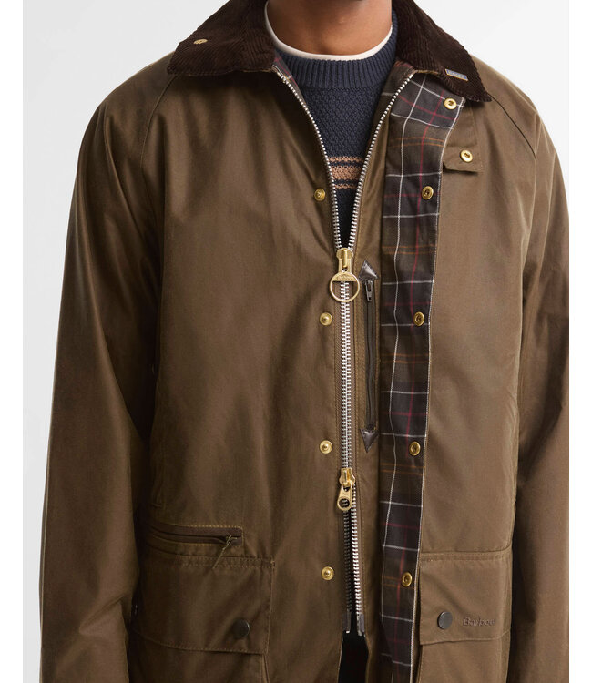 Barbour Wax Jas, Model, Icons Beaufort Waxed Jacket, Beech