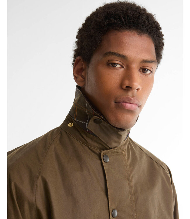 Barbour Wax Jas, Model, Icons Beaufort Waxed Jacket, Beech