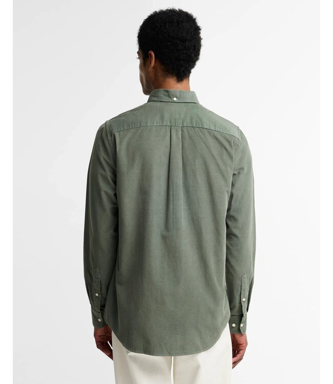 Barbour Overhemd, Shirt, Tailored Fit, Agave Groen,  Ribcord, Classic Tartan Contrastkraag