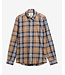Barbour Overhemd, Tailored Fit, Katoen, Model Edgar, Blauw Beige, Rood Wit Geruit