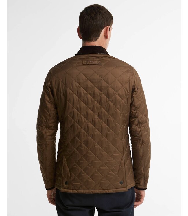 Barbour Jas, Tailored Fit, Quilted, Driekwart, Model Icons Heritage,  Bruin, Earth