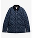 Barbour Jas, Tailored Fit, Quilted, Driekwart, Model Icons Heritage, Donkerblauw, Navy