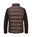 Milestone Vest/Jas met Rits, Hybrid, Gebreide Mouw, Bruin