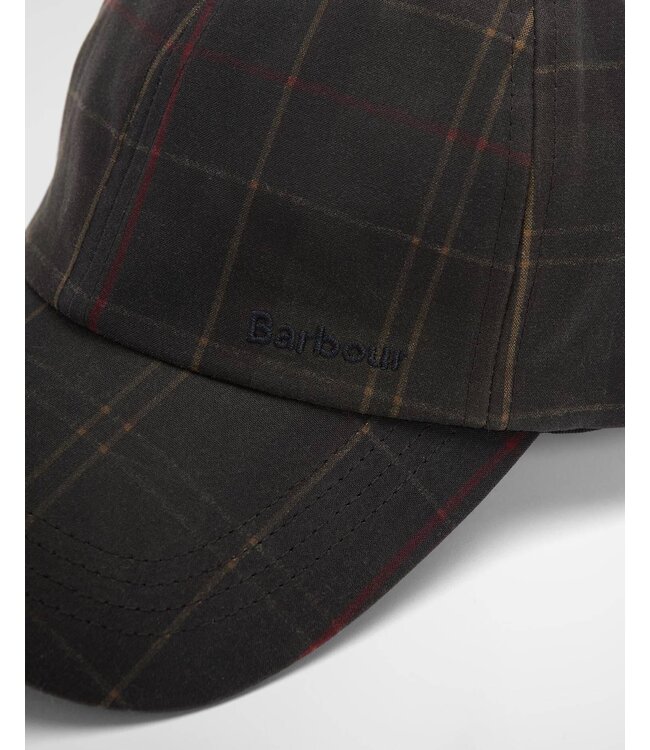 Barbour Wax Sports Cap, Model Haydon Tartan, Dark Classic Tartan
