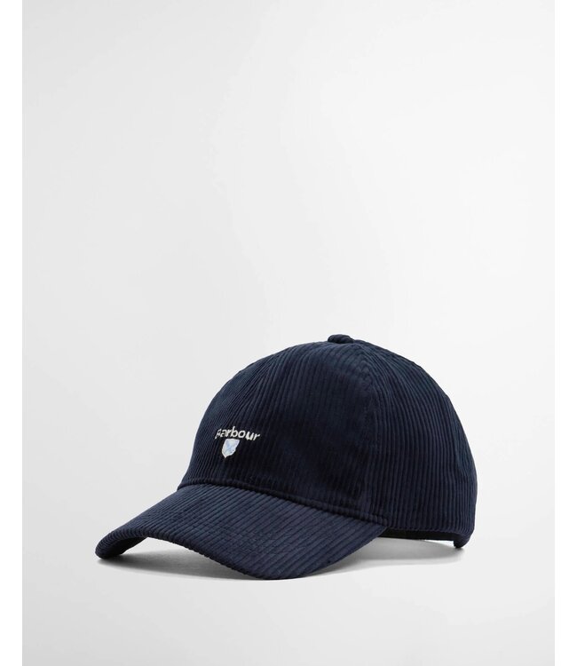 Barbour Sports Cap, Ribcord, Donkerblauw, Navy