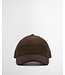 Barbour Macklow Sports Cap, Bruin Ribcord Visor en Muted Tartan