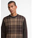Barbour Trui, Katoen, Wol, Mix, Ronde Hals, Geruit, Mineral Tartan, Beige, Bruin