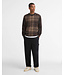 Barbour Trui, Katoen, Wol, Mix, Ronde Hals, Geruit, Mineral Tartan, Beige, Bruin