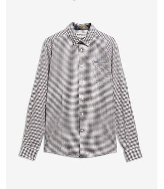 Barbour Barbour, Tailored Fit, Overhemd, Katoen, Gingham Ruit, Black Oak
