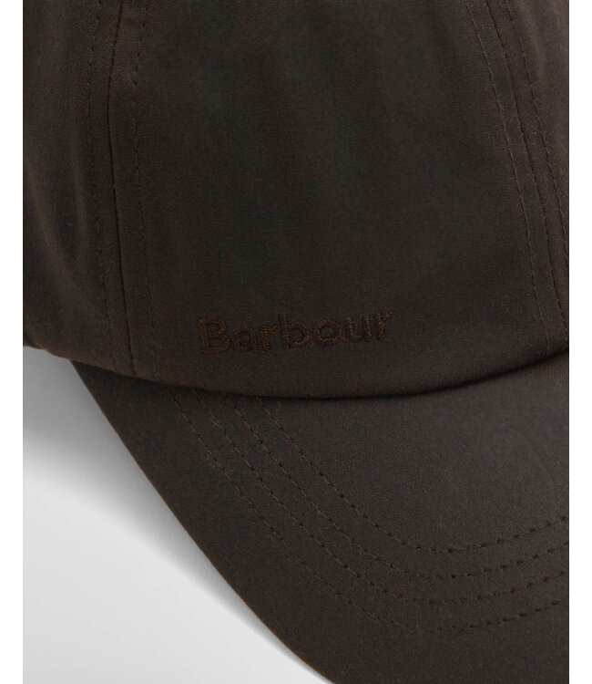 Barbour Wax  Sports Cap, Anti-Perspiration, Donkerbruin