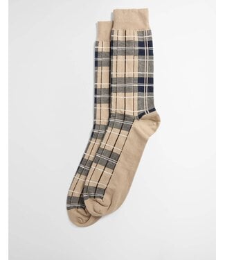 Barbour Barbour, Paar Sokken, Katoen Mix, Geruit, Beige, Blauw, Birchwood Tartan