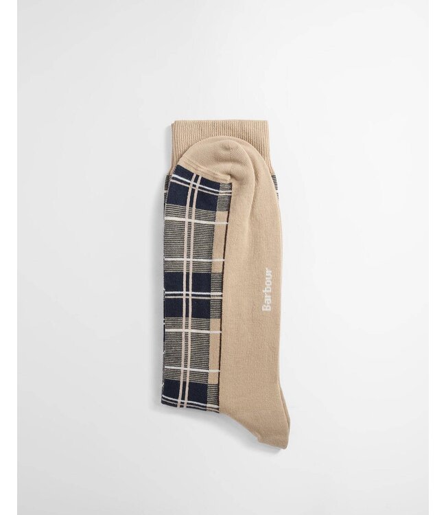 Barbour Barbour, Paar Sokken, Katoen Mix, Geruit, Beige, Blauw, Birchwood Tartan