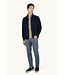 Paul & Shark Vest met Rits, Wol, Typhoon RE-4x4 Stretch, Schouder Patches, Donkerblauw