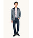 Paul & Shark Vest met Rits, Wol, Typhoon RE-4x4 Stretch, Schouder Patches, Grijs met Donkerblauw Accenten