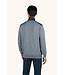 Paul & Shark Vest met Rits, Wol, Typhoon RE-4x4 Stretch, Schouder Patches, Grijs met Donkerblauw Accenten