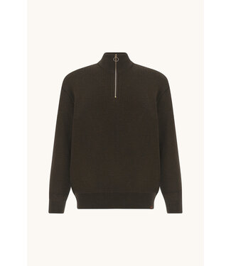 Paul & Shark Paul & Shark, Trui, Half-Zip, Tech Wol Mix, Bruin