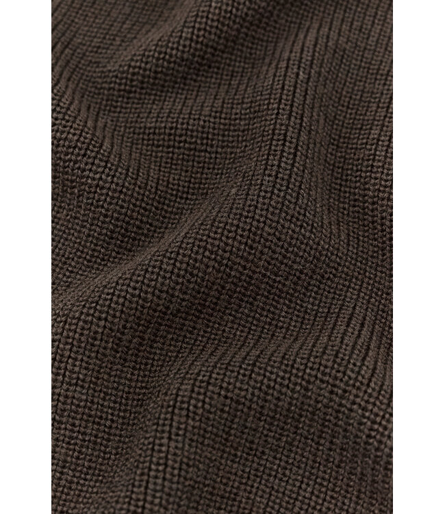 Paul & Shark Trui, Half-Zip, Tech Wol Mix, Bruin