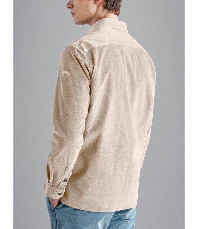 Paul & Shark Overshirt / Overhemd, Ribcord, Beige