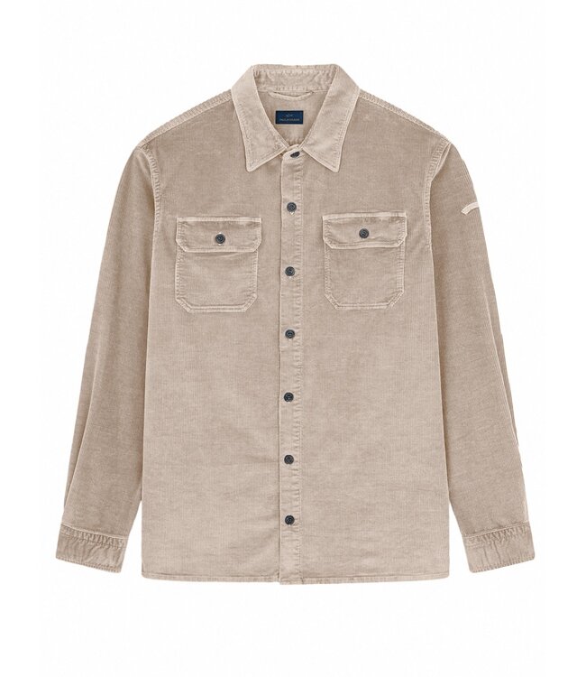 Paul & Shark Overshirt / Overhemd, Ribcord, Beige