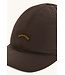 Paul & Shark Baseball Cap met Moon Batch Logo, Donkerbruin