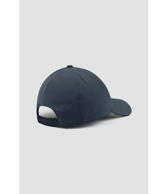 Paul & Shark Baseball Cap met Moon Batch Logo, IJsblauw