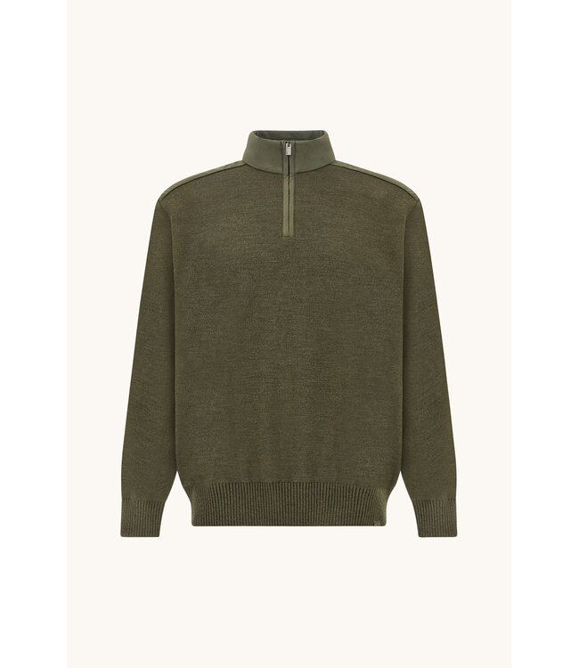 Paul & Shark Trui, Half-Zip, Typhoon RE-4x4 Stretch, Schouder Patches, Groen
