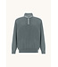 Paul & Shark Trui, Half-Zip, Typhoon RE-4x4 Stretch, Schouder Patches, Grijs met Blauw Accenten