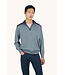 Paul & Shark Trui, Half-Zip, Typhoon RE-4x4 Stretch, Schouder Patches, Grijs met Blauw Accenten