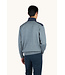 Paul & Shark Trui, Half-Zip, Typhoon RE-4x4 Stretch, Schouder Patches, Grijs met Blauw Accenten