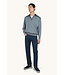 Paul & Shark Trui, Half-Zip, Typhoon RE-4x4 Stretch, Schouder Patches, Grijs met Blauw Accenten