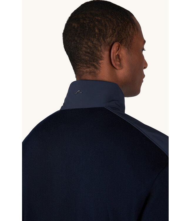 Paul & Shark Trui, Half-Zip, Typhoon RE-4x4 Stretch, Schouder Patches, Donkerblauw