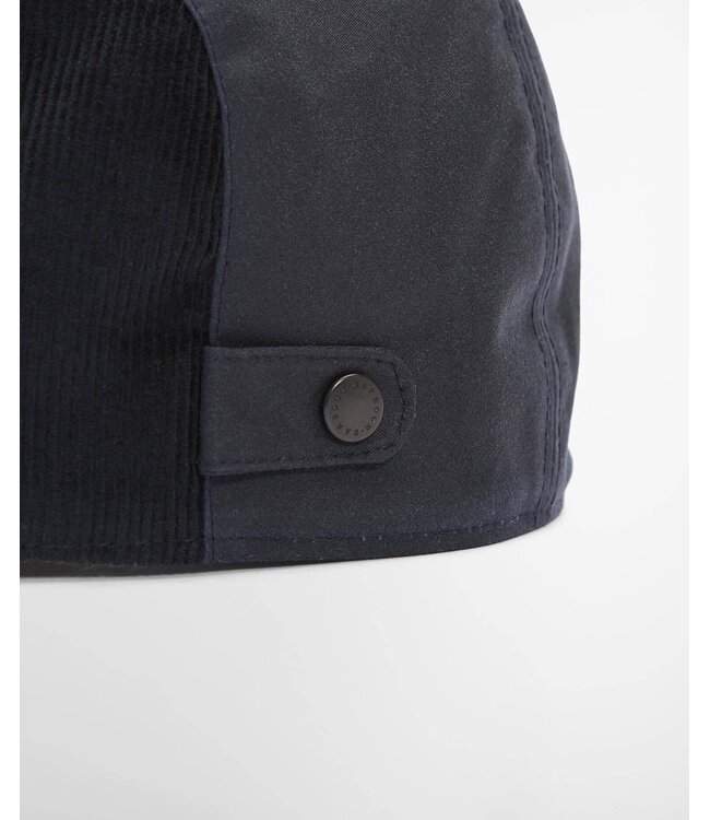 Barbour Pet, Flat Cap, Waxed, Model Ashby, Donkerblauw, Navy