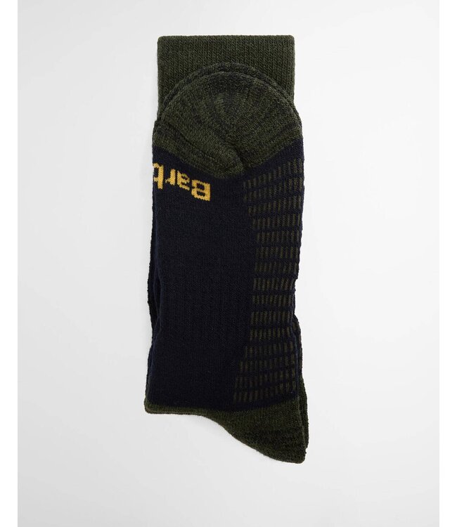 Barbour Paar Sokken, Wol Mix, Active Wellington Boot Socks, Donkerblauw, Navy