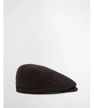 Barbour Barbour, Pet, Flat Cap, Model Barlow, Wol Mix, Herringbone, Donkerbruin