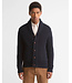 Barbour Vest met Sjaalkraag en Knoopsluiting, Wol, Donkerblauw, Navy