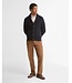 Barbour Vest met Sjaalkraag en Knoopsluiting, Wol, Donkerblauw, Navy