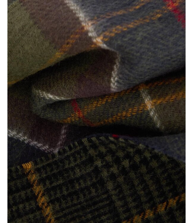 Barbour Sjaal, Lamswol, Reversible, Dramside, ClassicTartan