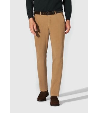Hiltl Hiltl, Heren Broek, Chino Model, Soft Stretch, Camelkleur