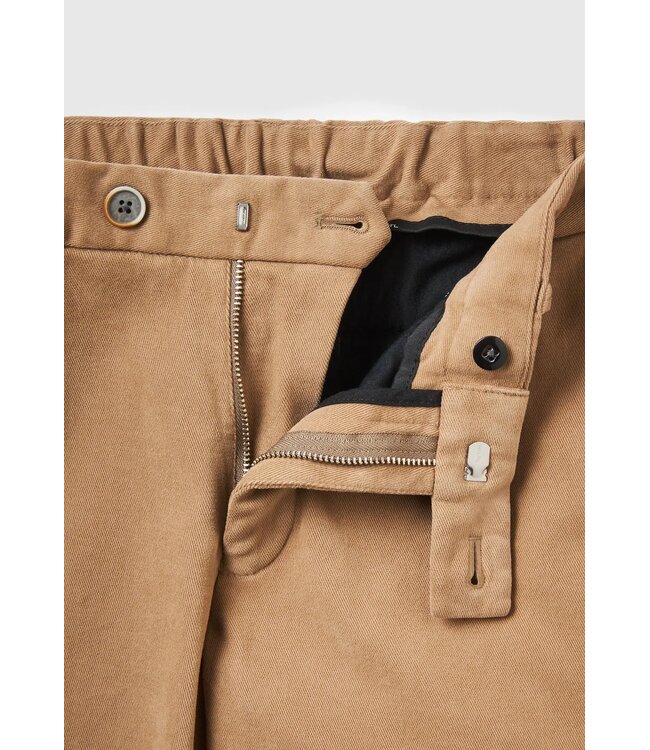 Hiltl Heren Broek, Chino Model, Soft Stretch, Camelkleur